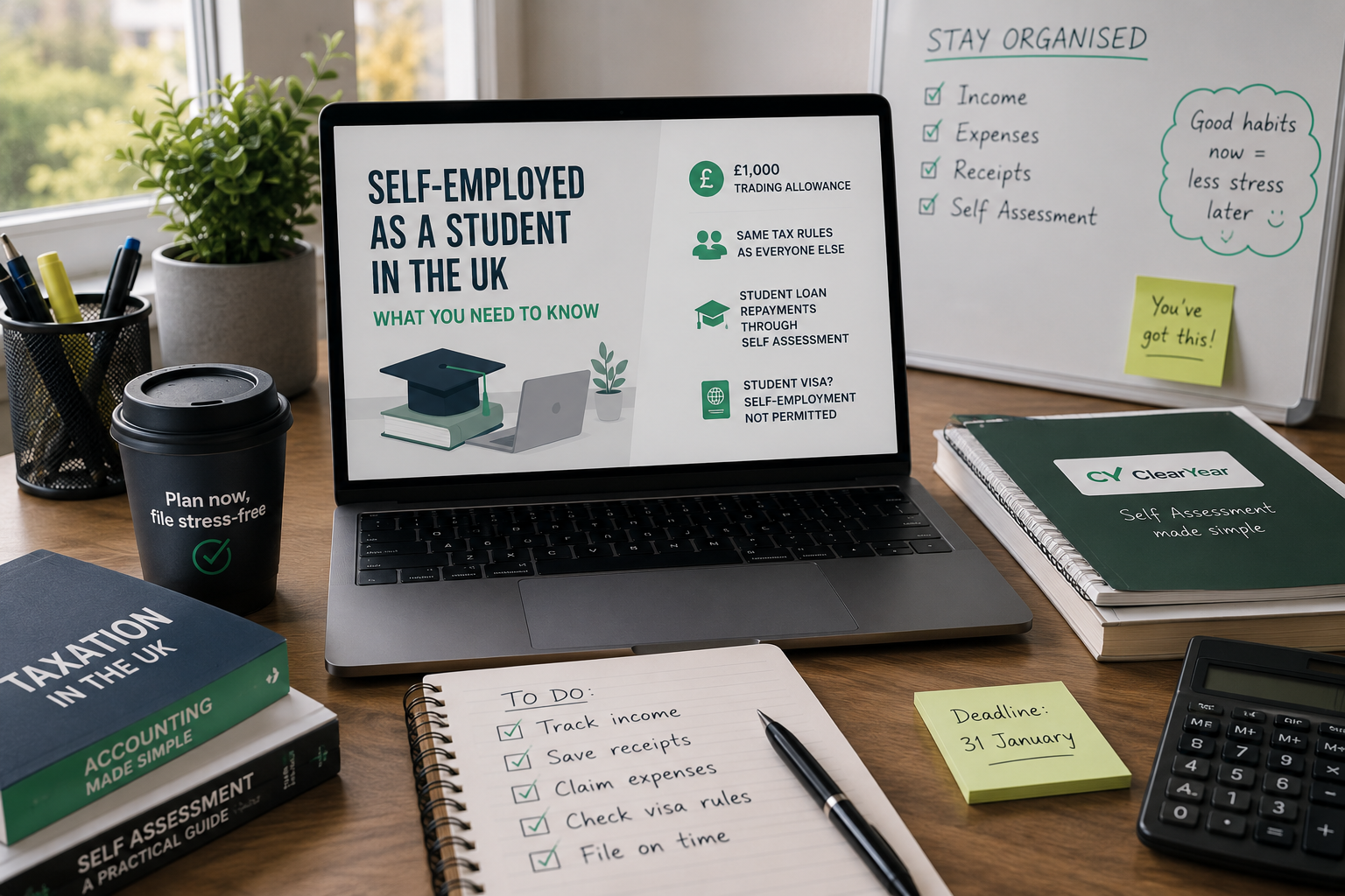 Self-employed as a student in the UK — what you need to know