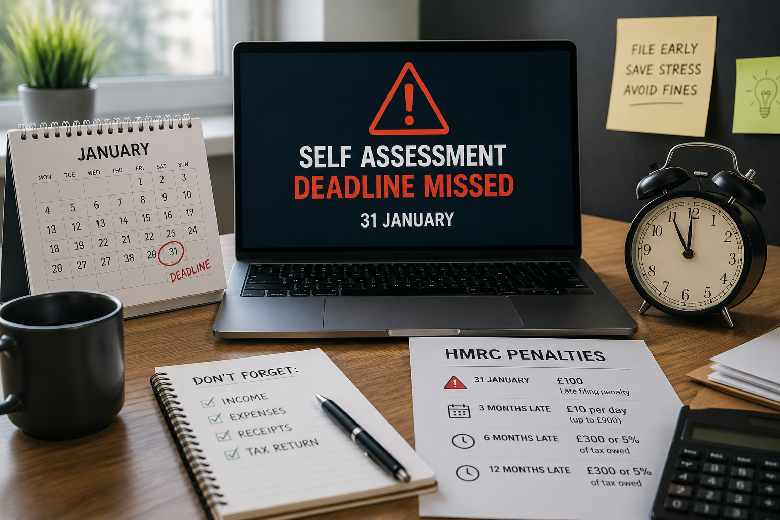 What happens if you miss the Self Assessment deadline?